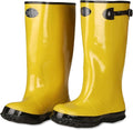 Cordova BYS17 Hi-Vis Cotton-Lined Rubber Slush Boots, 17-Inch Length, Ozone Resistant, Adjustable Top Strap, Size 15