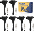 6PCS UF550 Ignition Coils + 6PCS Iridium Spark Plugs Ignition Coils Pack Fits for 2014-2020 QX60, 2007-2018 Altima, 2009-2020 Maxima, 2009-2020 Murano 2.5L 3.5L, Coil Pack Set Aftermarket Parts