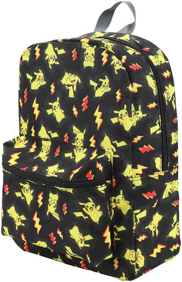 Bioworld Pokemon Pikachu All-Over Print 16" Backpack