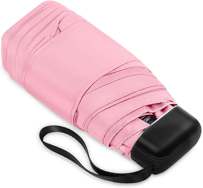 Mini Umbrella - Compact, Waterproof Travel Umbrella for Light Rain, Suitable for Women's Purse and Pocket