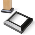 Post Base Cover, Split Type Skirt for Indoor/Outdoor Iron Deck Railing Decorative Covers (1, Post-5.5" Base-8.8")