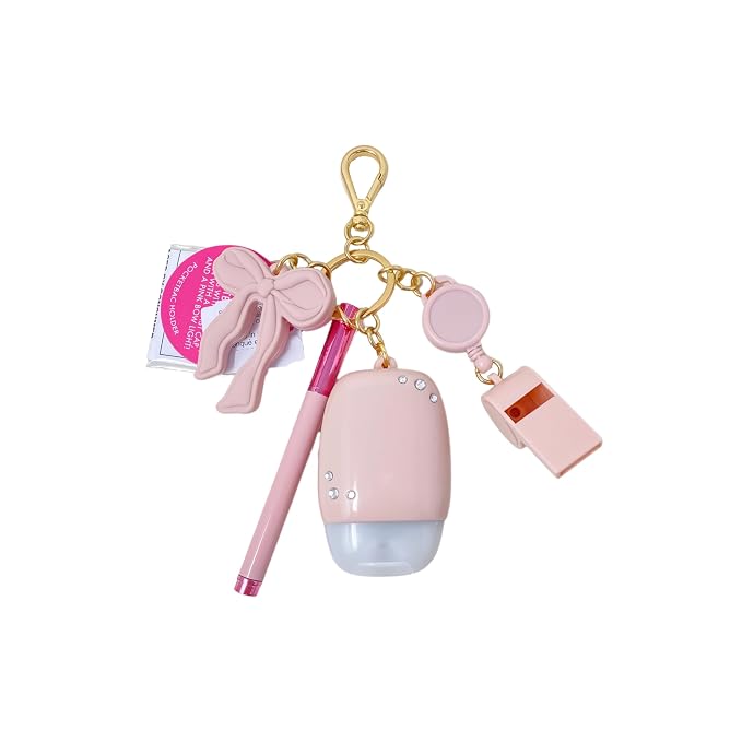 Bath & Body Works Light-Up Multi-Use Keychain Hand Gel Holder with a Himalayan Salts Springs Sample Soap