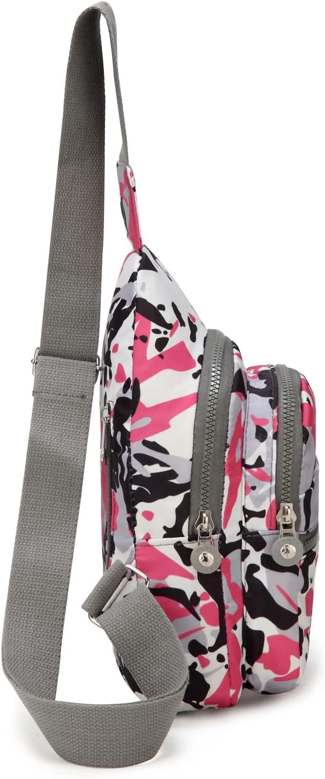 EVANCARY Small Sling Bag for Women Men, Sling Backpack Chest Daypack Crossbody Bag for Travel Outdoor Hiking