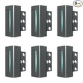 Greatalent 6Pack Home Security Door Reinforcement Lock Childproof, Door Lock for Kid Safety, Door Latch Stopper for Front Door Inside Top of Door, Aluminum Construction Finish