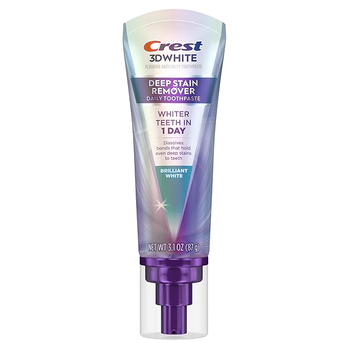 Crest 3DWhite Brilliance Deep Stain Remover Brilliant White Toothpaste - 3.1oz/2pk