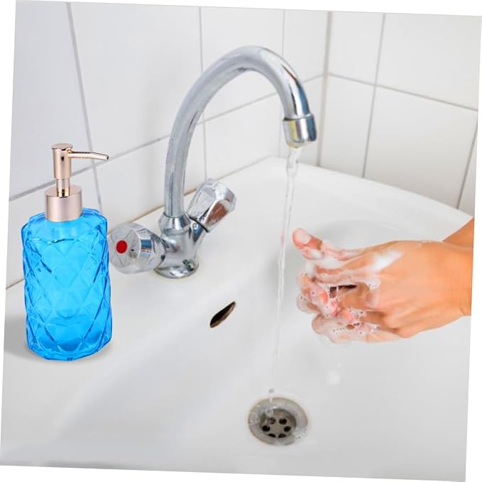 Pump bottle,Hand Soap Container Dispenser Pump Bottles Travel Container Spray Bottle Travel Shampoo Bubble Soap Pump Bottle Dispenser Soap Lotion Dispensers Foam Soap Cosmetic Bottle Push Type(Bluex2p