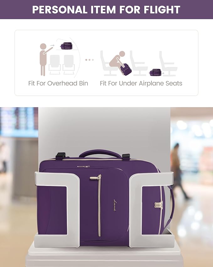 LOVEVOOK 50L Travel Backpack Flight Approved Carry on Backpack,3 Packing Cubes,Waterproof Personal Item Travel Bag,TSA Carry on Luggage Suitcase Travel Essentials,Gifts for Women & Men,fits 18" Laptop