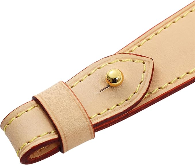 jiesinlov Vachetta Leather Replacement Straps Purse Shoulder Strap for Gracefull Bags (W1.4in,L25in-Apricot)