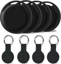 Air Tracker Tags-4Pack, Smart Bluetooth Tracker Tag, Works with Apple Find My APP (iOS Only), Keys Finder and Item Locator for Luggage, Backpack, Suitcase, Pets and more, Waterproof Tracking Tag