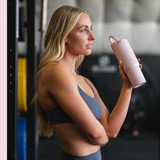 HydroJug Sport 20 oz Insulated Stainless Steel Water Bottle, Pink Sand