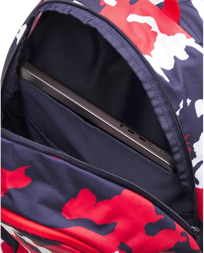 Under Armour Unisex Hustle Sport 6.0 Backpack, (600) Red/Midnight Navy/Metallic Silver, One Size Fits Most