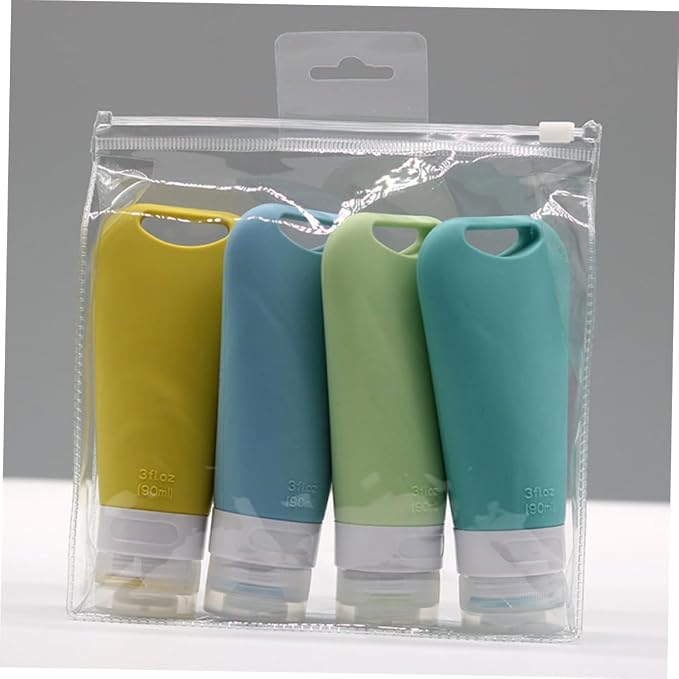 PRETYZOOM 9pcs Travel Bottles Toiletry Containers for Shampoo Conditioner Body Wash Lightweight Leak Design for Travel and Daily Use