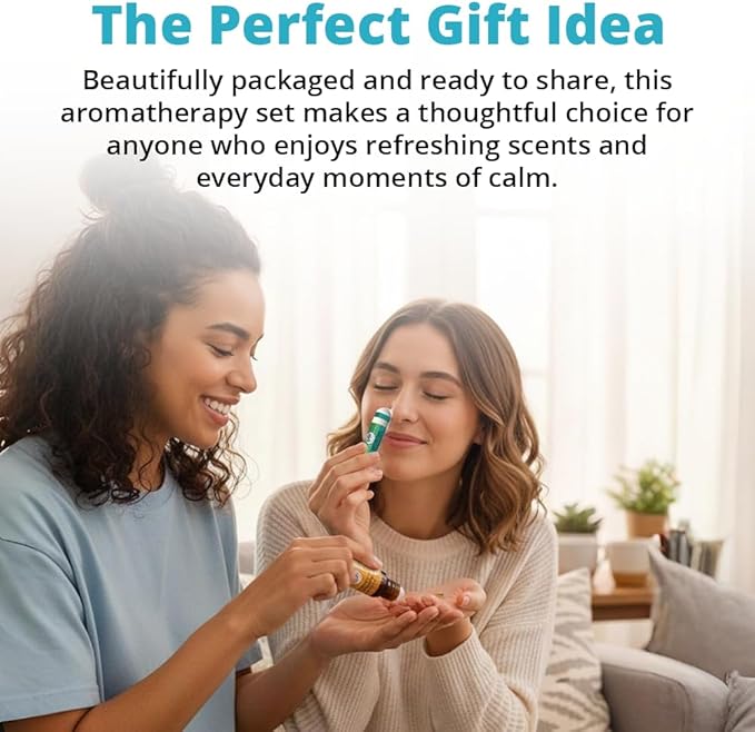 Motion Ease Nasal Inhaler and Roll On Essential Oils, 2 Piece Set, Relief for Motion Sickness, Sea Sickness, Car Sickness, Nausea and Vomiting, Dizziness