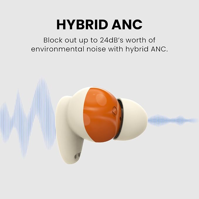 Avantree SoundJet R1 - Airplane Bluetooth 5.3 Adapter& Clan N1 - Active Noise-Canceling Wireless Earbuds for Music, Calls While Commuting with Hybrid ANC, Transparency Mode