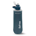 Katadyn BeFree AC 0.5L Collapsible Water Filter Bottle | Ultralight 72g Soft Flask, 2-Stage Filter Removes Improves Taste, Fits Running Vest - Slate Blue