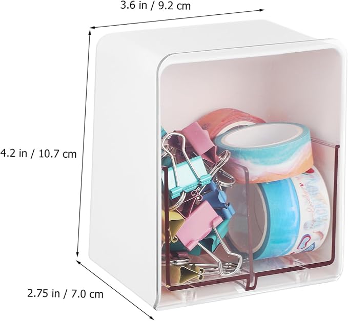 Ciieeo 4pcs Cotton Swab Dispenser Double-compartment Design for Organized Storage Bathrooms Bedrooms and Dressing Rooms Elegant Holder for Easy Access to Cotton and Swabs