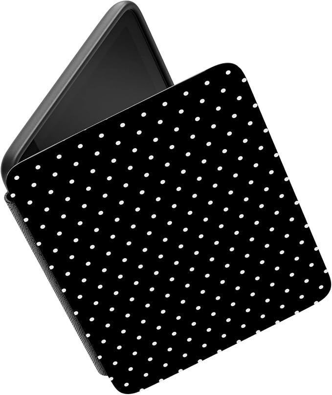 Casely Kindle Case | On the Dot | Black Polka Dot | Compatible with 7” Kindle Colorsoft and 7” Kindle Paperwhite (12th Gen 2024 Models)