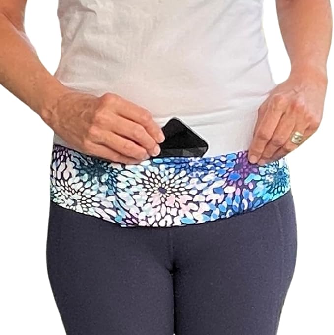 BANDI Running Belt for Women & Men – USA Made No-Bounce Adjustable Waist Pack & Secure Fanny Pack – Fits All Phones, Gels & Essentials – Zipper-Free, Medical Device Friendly