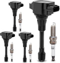 UF549 Ignition Coil Packs & 9029 Double Iridium Spark Plug Compatible with 2007-2019 Nissan Altima Versa Sentra Rogue Cube NV200 Pathfinder Infiniti FX50 M56 QX60 QX70 C1696 & DILKA6RA11