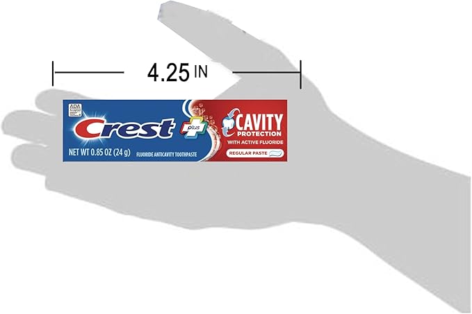 Crest Cavity Protection Regular Toothpaste, Travel Size .85 oz. (24g) - Pack of 4