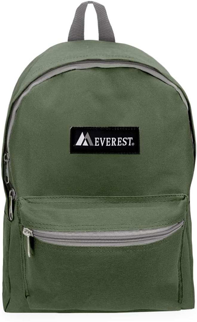 Everest Basic Backpack, Olive, One Size