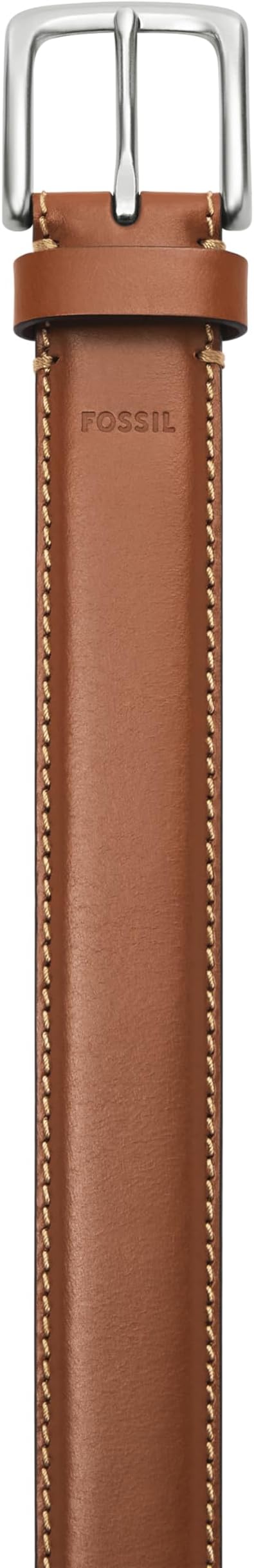 Fossil Brown Leather Belt for Men