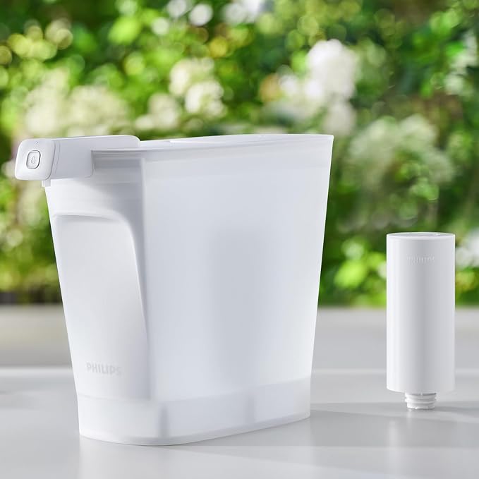 PHILIPS 1 Pack Plus Filter Cartridges ADD566, Replacement Filter Cartridges for Instant Water Filter Pitcher ADD5902 ADD5903 ADD5912 ADD5913,Reduces 46 impurities & 99% of Lead,1 Filter for 3 Months