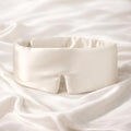 100% Pure Mulberry Silk Sleep Mask – Luxury Ultra Soft Light Blocking Eye Mask with Face-Hugging Fit & Adjustable Strap for Deep Sleep, Travel & Relaxation (Dusty Gold)