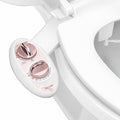 LUXE Bidet NEO 120 - Single Nozzle, Self-Cleaning, Non-Electric Bidet Attachment for Toilet Seat, Adjustable Water Pressure, Rear Wash (Rose Gold)