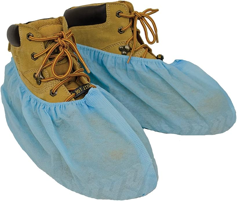ShuBee Original Disposable, Extra-Large Boot and Shoe Covers, Thicker & Stronger, Durable Protection for Floors - 50 Pairs