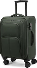 LOVEVOOK Carry On Luggage 22x14x9 Airline Approved, 22 Inch Softside Suitcases with Spinner Wheels, Lightweight Carry-on Suitcase with TSA Lock for Women Men, Large Luggage for Travel Business Trip