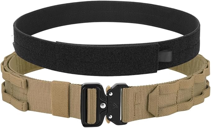 KRYDEX Quick Release Rigger MOLLE Belt 1.75 Inch Inner & Outer Tactical Heavy Duty Belt