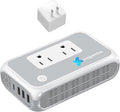 Upgraded 2000W 220V to 110V Voltage Converter US to Europe Travel Adapter for Hair Dryer International Universal Travel Adapter with 1 USB A and 1 USB C Power Converter Adapter Combo