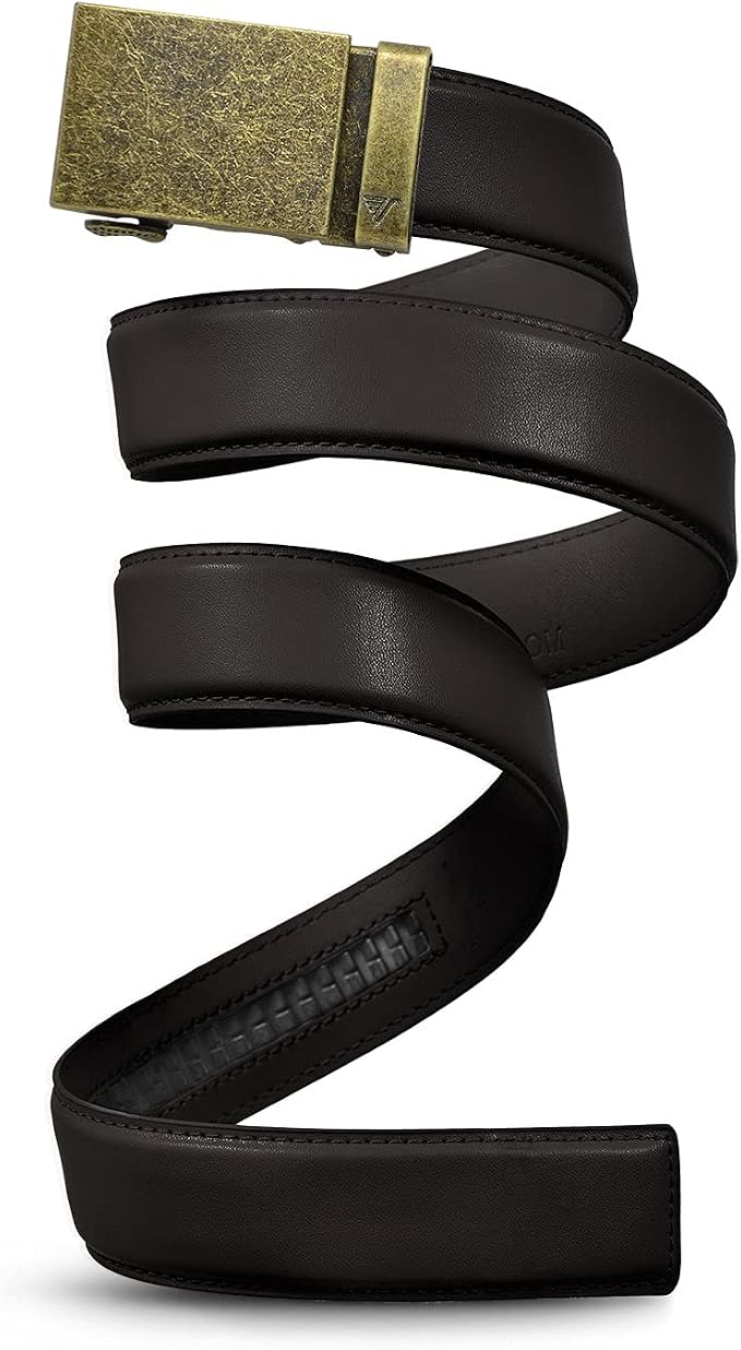 Mission Belt Men's Leather Ratchet Belt, 40mm Metal Collection