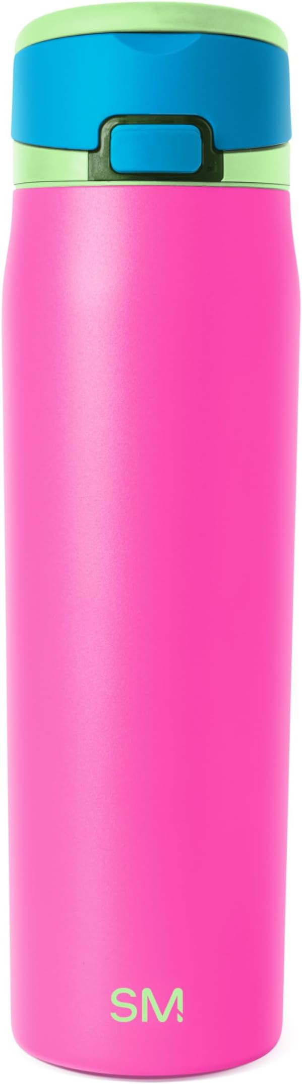 Simple Modern Mesa Loop Water Bottle with Covered Straw and Handle | 24oz Cup Holder Friendly Insulated Stainless Steel Bottles for Travel, Sports and School | 80s Mix