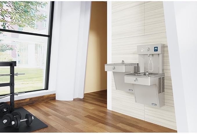 Elkay ezH2O Bottle Filling Station &, Bi-Level Cooler Filtered Non-Refrigerated Stainless