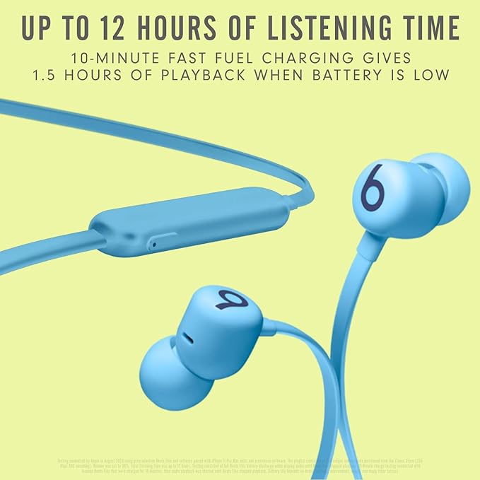Beats Flex with Apple 20W USB-C Power Adapter - Flame Blue