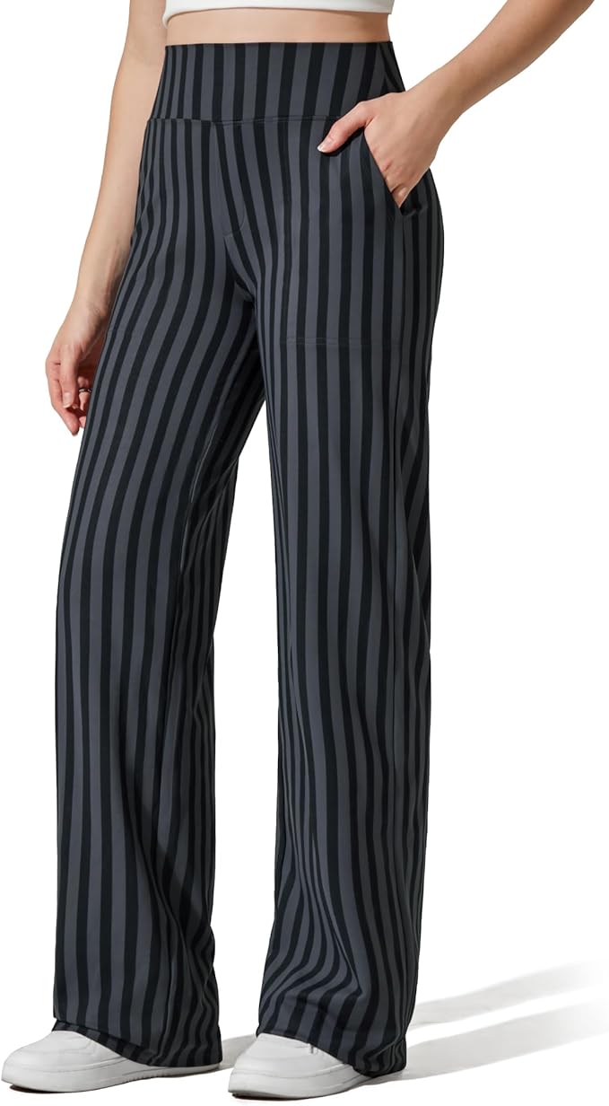 G4Free EverGoing Yoga Pants Women Wide Leg Pants with Pockets High Waist Stretch Dress Casual Sweatpants Petite/Regular/Tall
