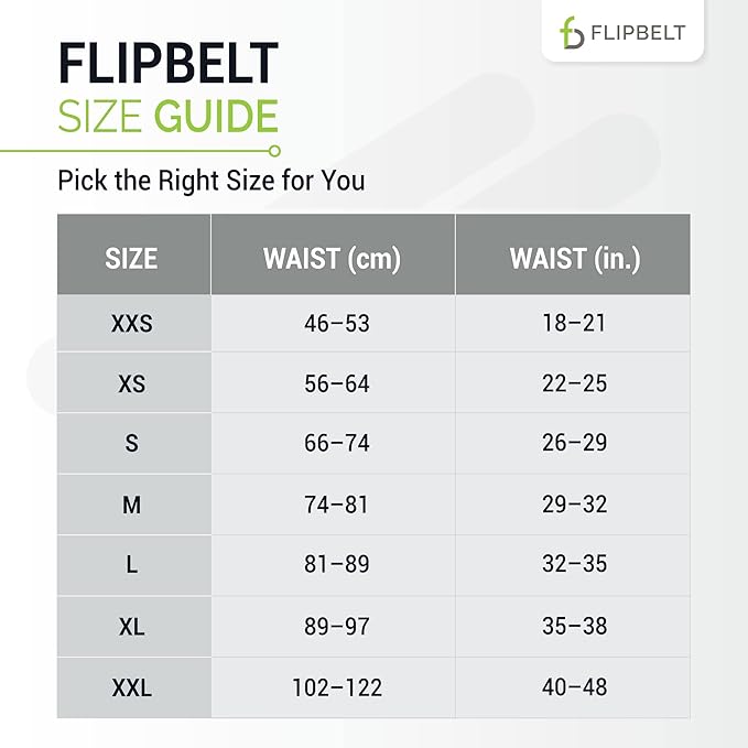 FlipBelt Lightweight Running Air Belt, Fitness and Running Fanny Pack for Women and Men, Non Chafing Waist Band Pack for Phone, Keys, Money, Moisture Wicking Storage Belt, USA Company