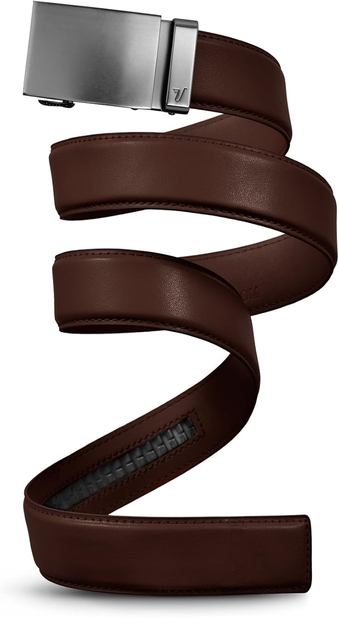 Mission Belt Men's Leather Ratchet Belt, 40mm Metal Collection