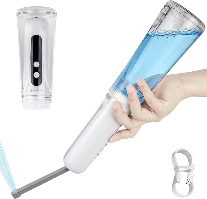 Portable Bidet for Travel, 800mAh Electric Handheld Bidet with 380ml Bottle