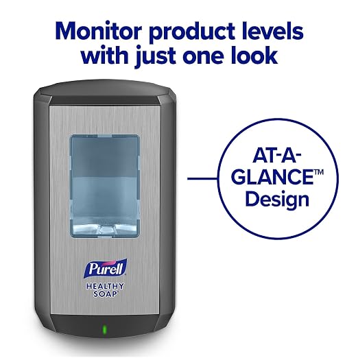 PURELL CS6 Dispenser Floor Stand with Automatic Dispenser, Graphite (Pack of 1) - 7416-DS