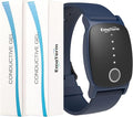 EmeTerm Explore FDA-Cleared Anti-Nausea Wristband IP67 Waterproof Morning Motion Travel Sickness Relief Classic Strap Design (Navy Blue-Extra 2pack Conductive Gel)