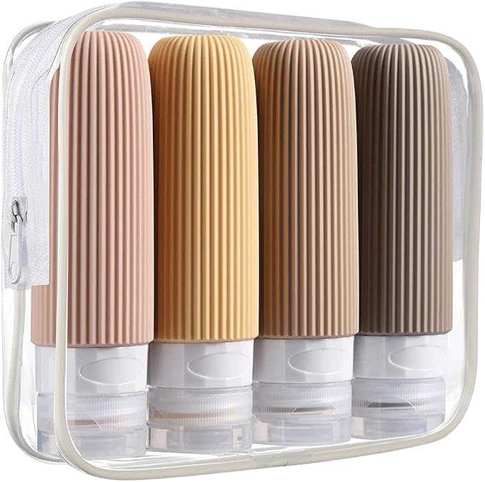 Travel Bottles for Toiletries, Travel Bottles Containers Squeezable Travel essentials for Shampoo Conditioner Lotion