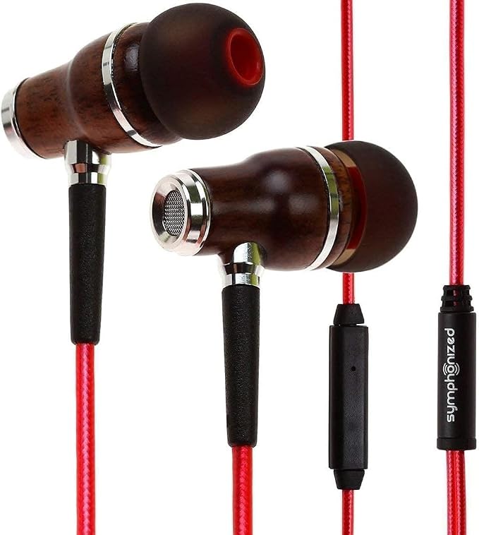Symphonized Wired Earbuds with Microphone – Noise Isolation Ear Buds with Mic, in Ear Headphones Wire for Computer & Phone, Earphones 3.5 mm Jack