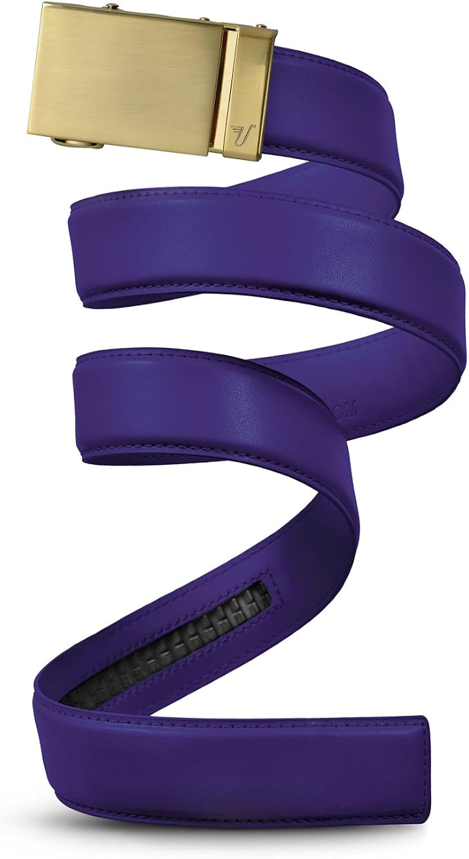 Mission Belt Men's Leather Ratchet Belt, 40mm Metal Collection