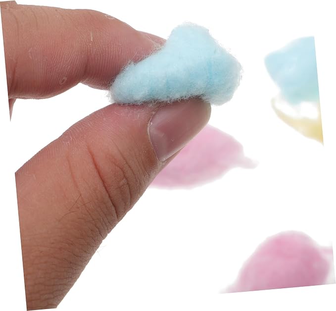1Pack Colored Cotton Balls Soft Absorbent Face Cleaning Supplies for Newborns Makeup Removal Assorted Cotton Balls