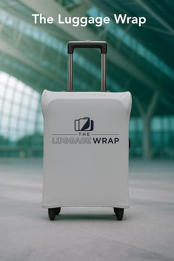 Large Graceful Gray Water-Resistant Luggage Covers for Suitcase TSA Approved for 27"-29" - Durable Patented Design Suitcase Covers for Luggage, Fundas para Maletas, Travel Accessories