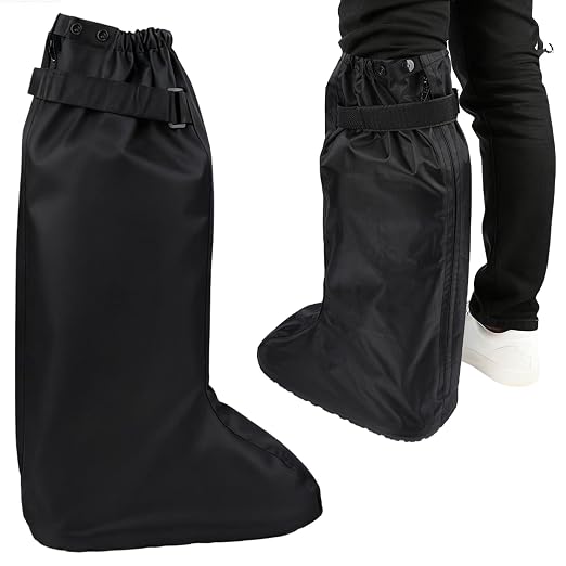 Tall Walking Boot Cover Waterproof for Medical Boots | Fits high-top medical boots; measure your medical boot; waterproof nylon, adjustable straps, heavy-duty anti-slip sole