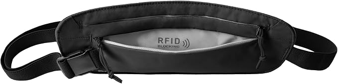 Eagle Creek Undercover RFID Money Belt – Slim Travel Waist Pouch with RFID Blocking – Secure Passport, Cards & Cash – Adjustable Strap – Lightweight & Discreet – Black